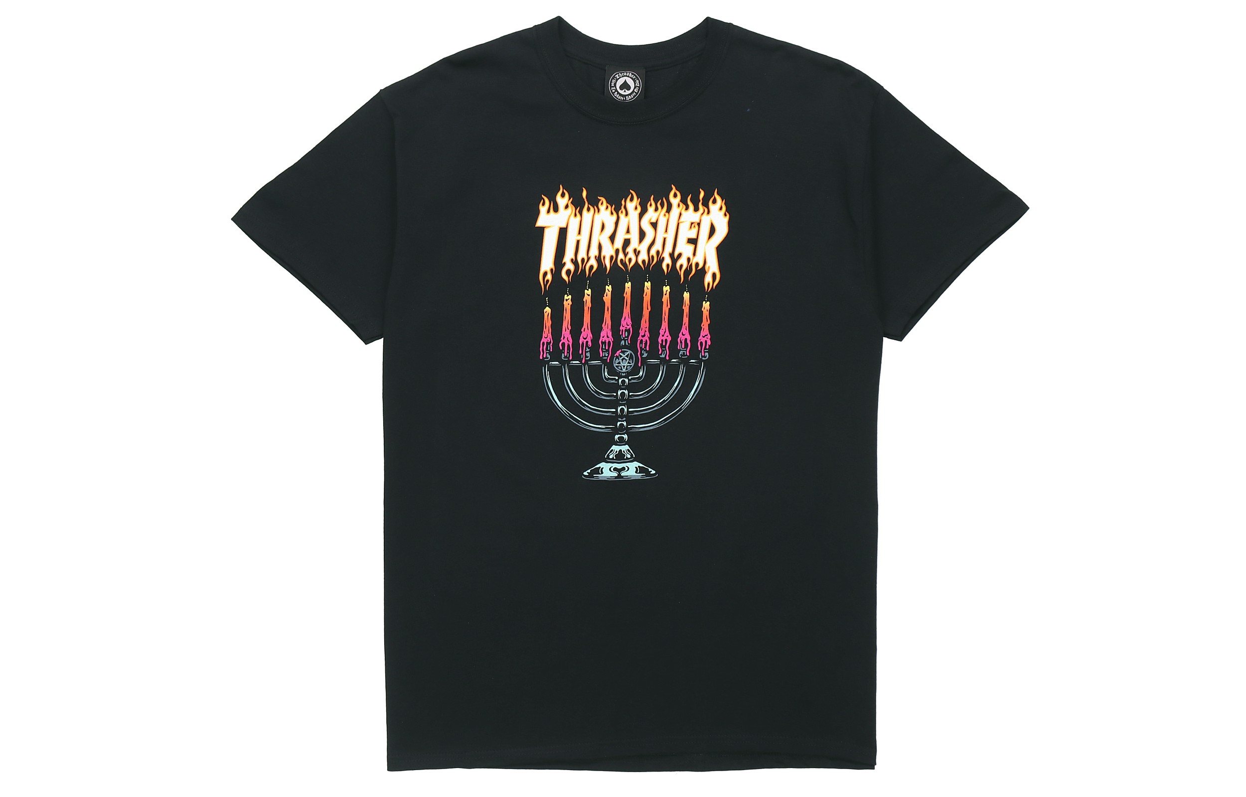 

Футболка Thrasher Menorah Skate унисекс черная