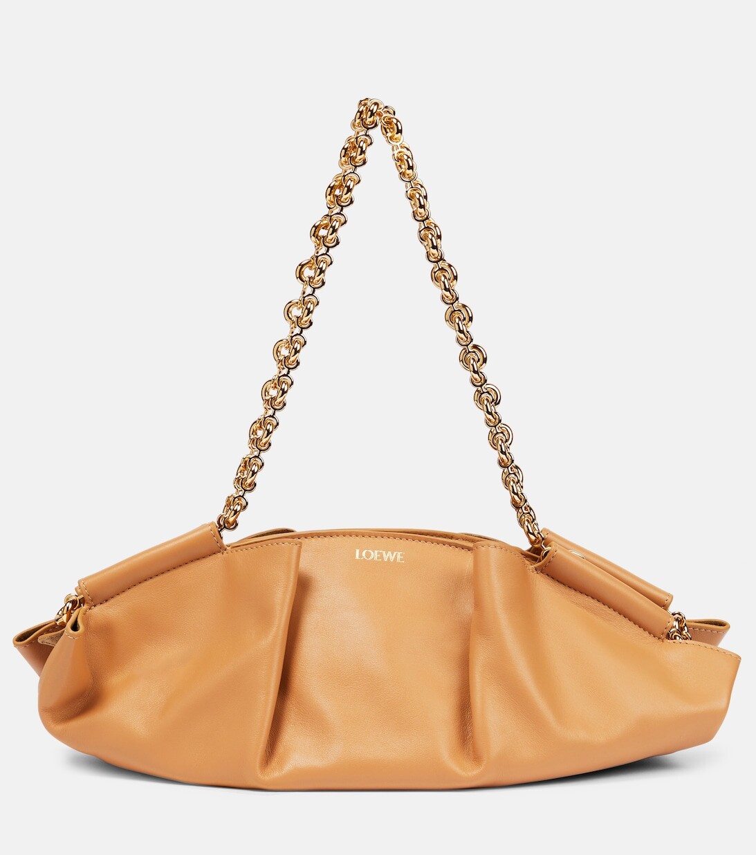 

Маленькая сумка-тоут Paseo из кожи Loewe, бежевый