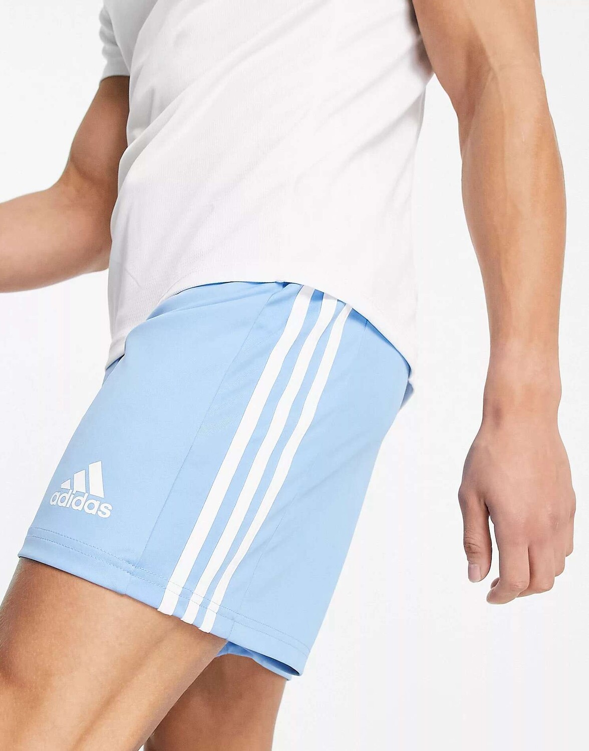 

Голубые шорты adidas Football Squadra 21 с полосками по бокам adidas performance