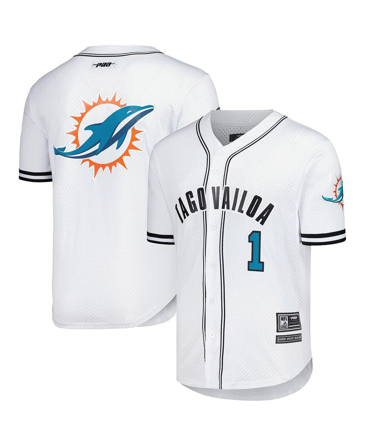 

Мужская белая рубашка на пуговицах для бейсболиста Tua Tagovailoa Miami Dolphins Pro Standard