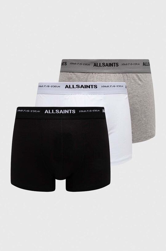 

Комплект из трех хлопковых боксеров UNDERGROUND AllSaints, черный
