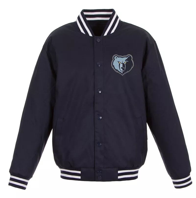 цена Мужская темно-синяя саржевая куртка Jh Design Memphis Grizzlies