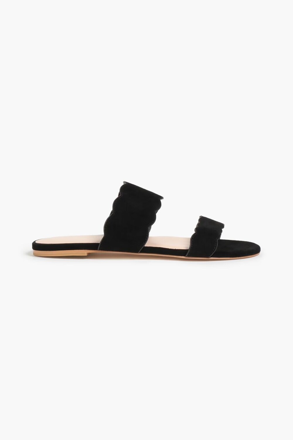 

Замшевые босоножки Santorini с фестонами Stuart Weitzman, черный