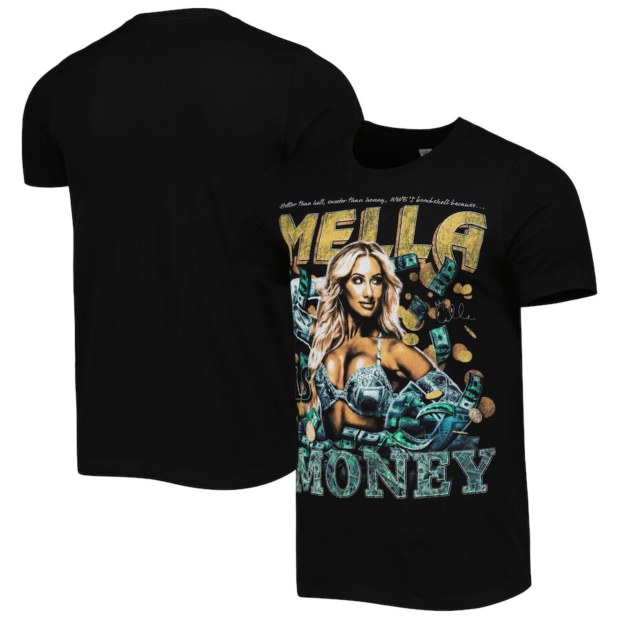 

Футболка с коротким рукавом WWE Authentic Carmella, черный