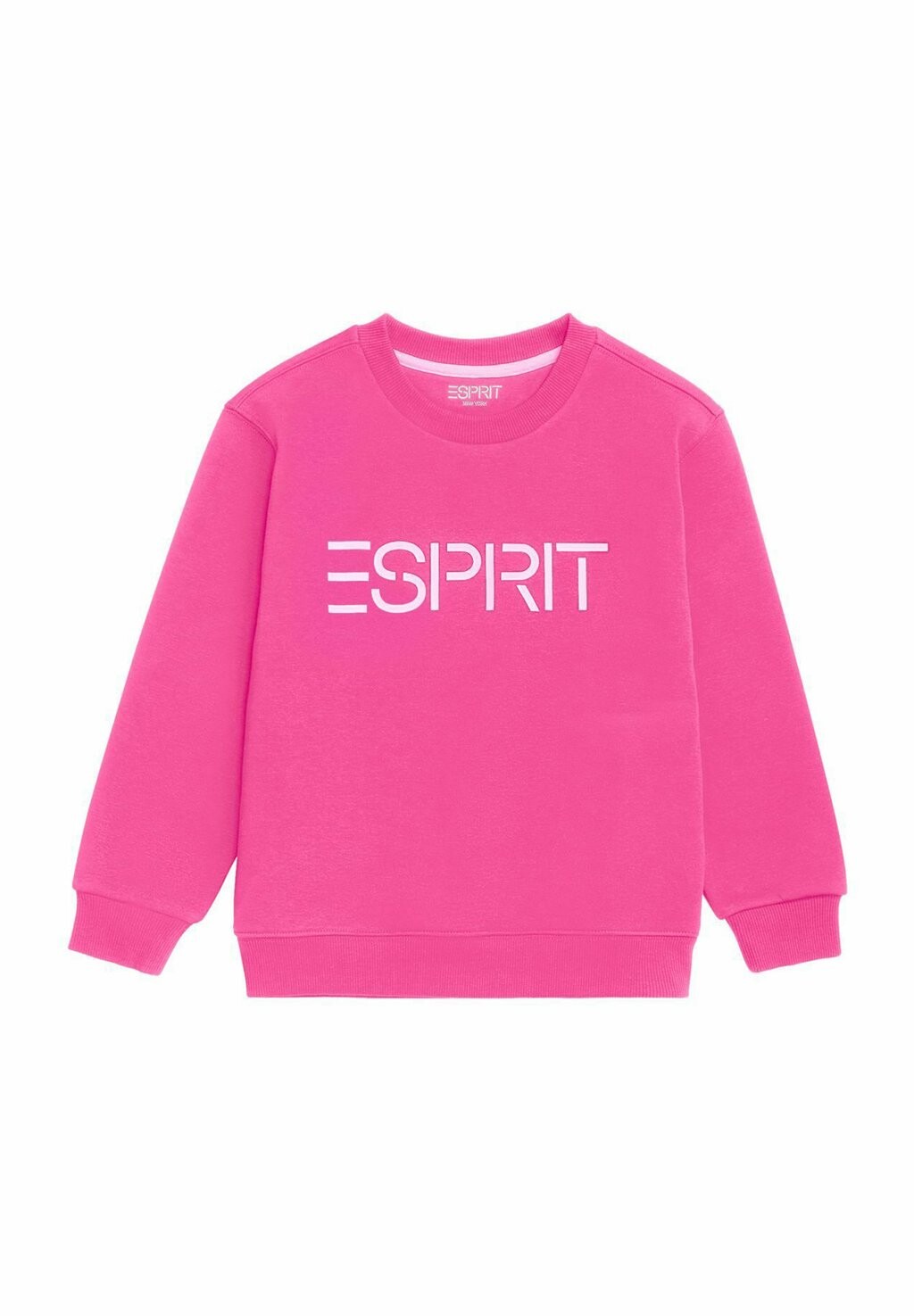 

Толстовка Mit Rundhalsausschnitt Logo Esprit, цвет pink fuchsia