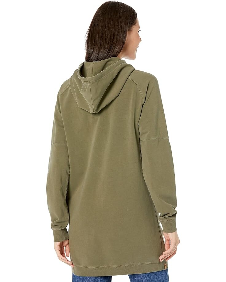 

Платье tentree Oversized French Terry Hoodie Dress, цвет Olive Night Green