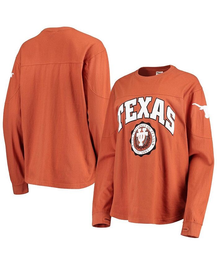 

Женская футболка Texas Orange с длинным рукавом Texas Longhorns Edith Pressbox, оранжевый