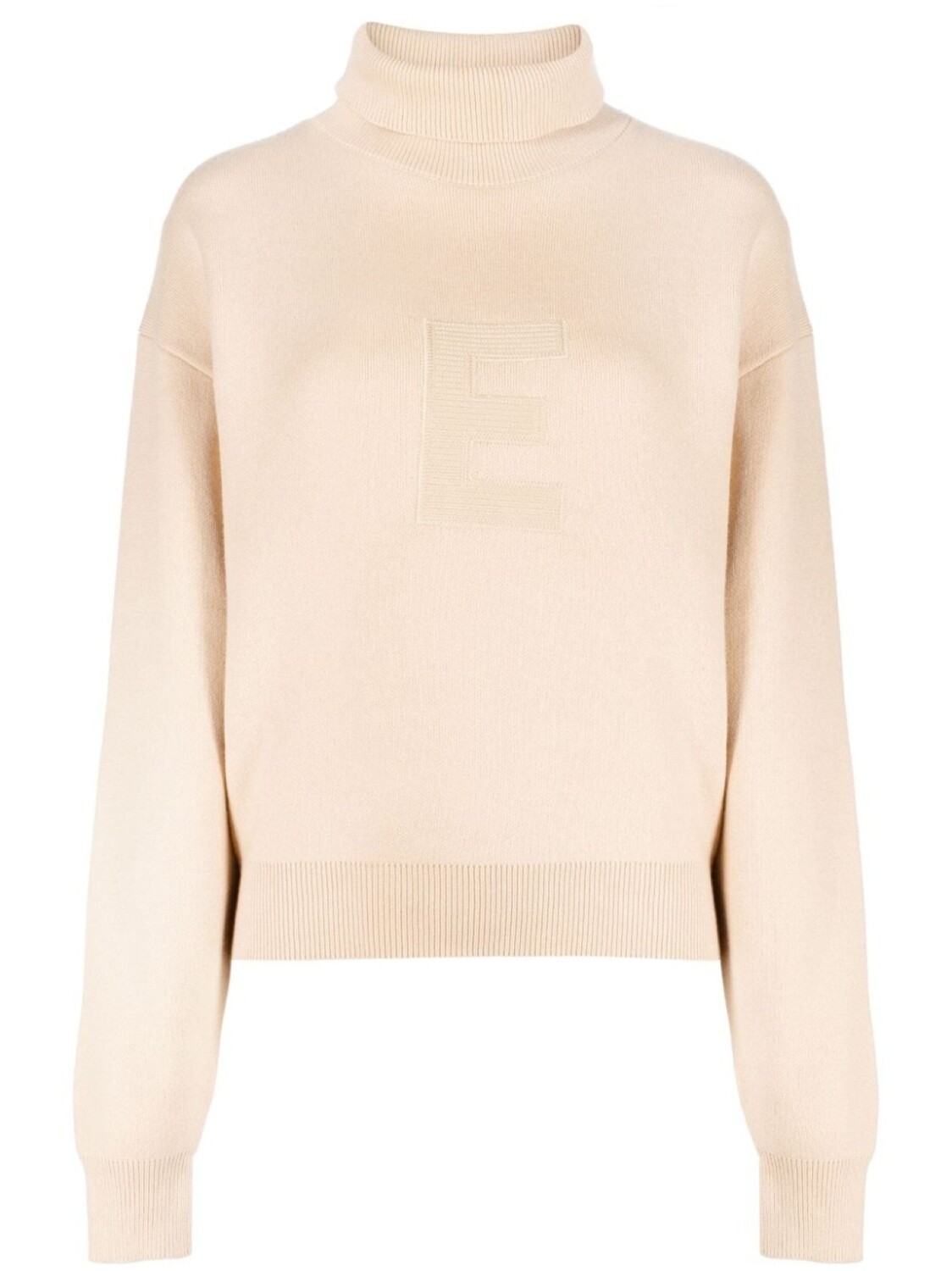 

FEAR OF GOD ESSENTIALS джемпер с высоким воротником и вышитым логотипом, коричневый