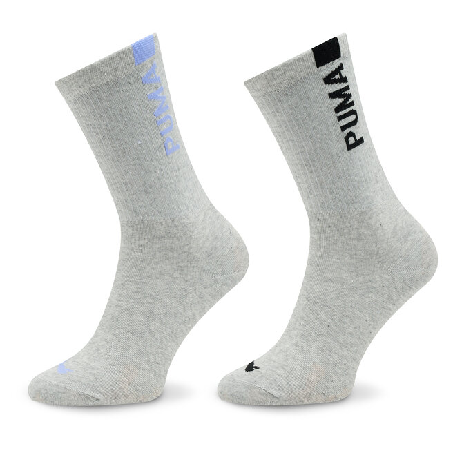 

Носки Puma WomenSlouch Sock, 2 шт, фиолетовый/серый/черный