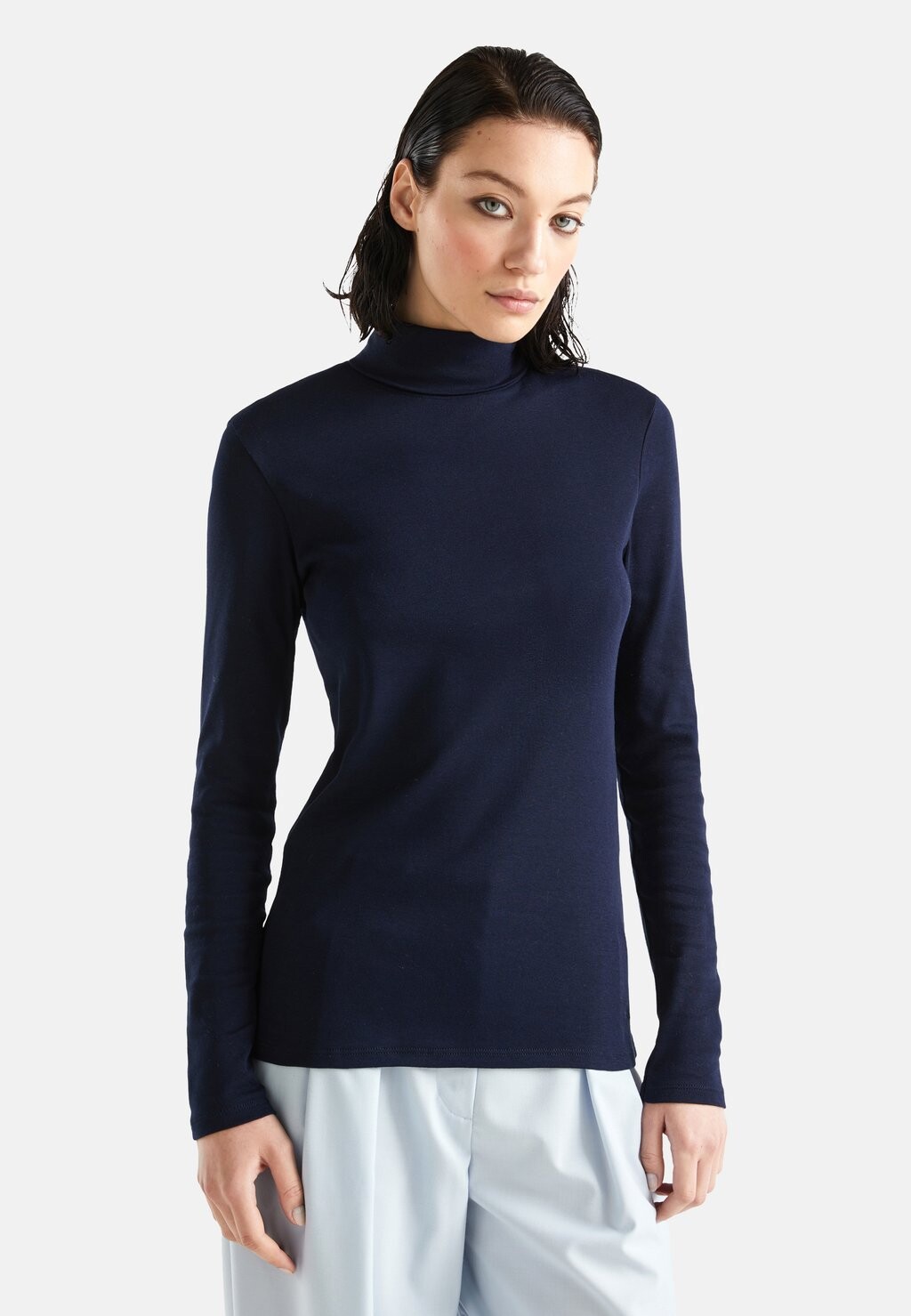 

Футболка с длинным рукавом United Colors of Benetton, синяя