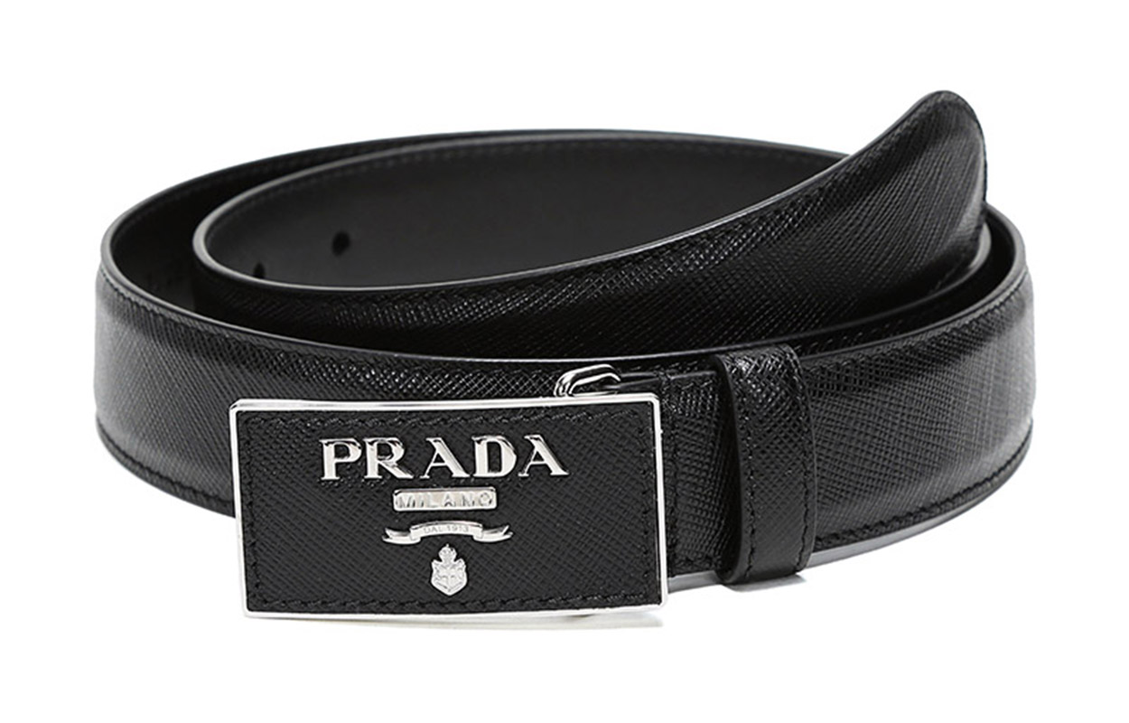 

PRADA Женский кожаный ремень, Black