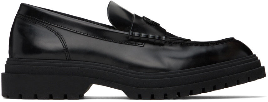 

Черные лоферы с бахромой Fred Perry