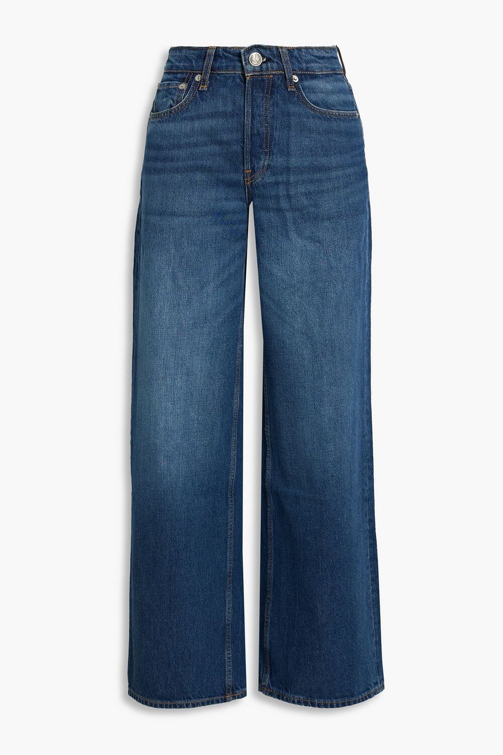 

Джинсы Maya широкого кроя с высокой посадкой RAG & BONE, синий