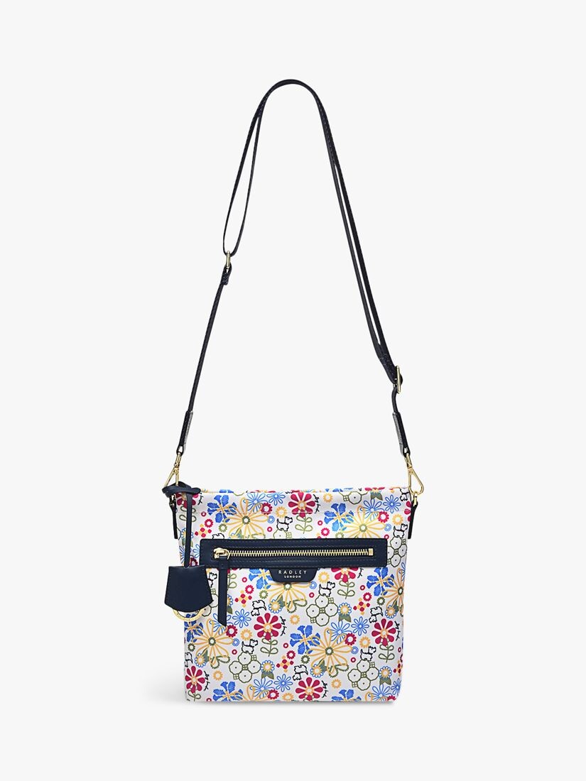 

Сумка через плечо Radley Finsbury Park с принтом, мел/мульти-бродери