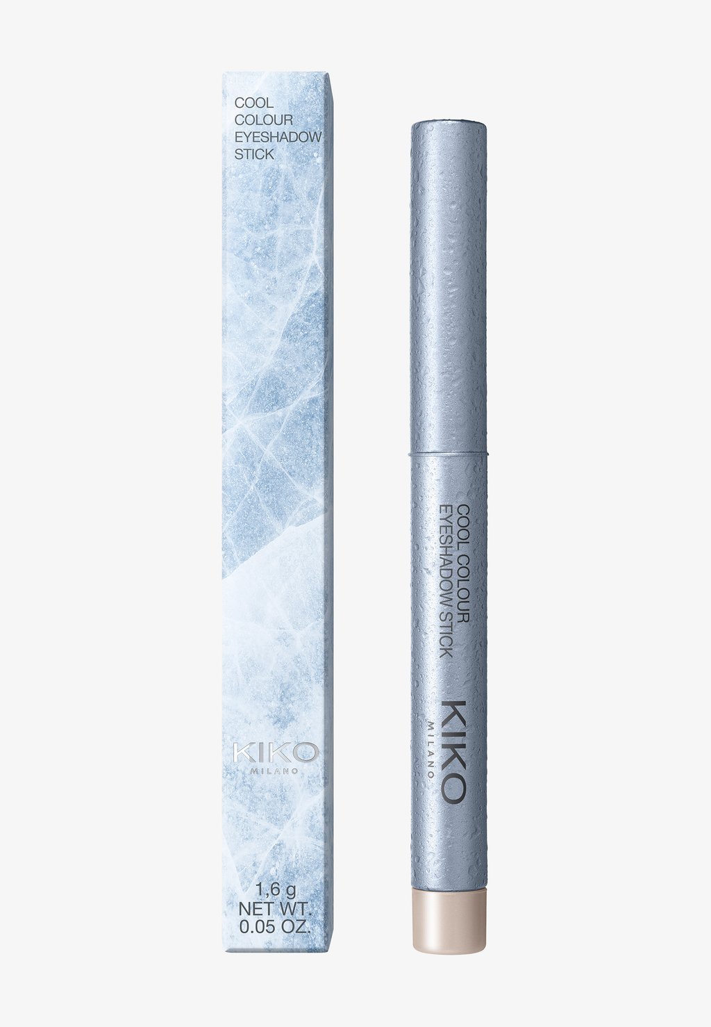 

Тени для век Cool Colour Eyeshadow Stick KIKO Milano, металлик грязно-белый