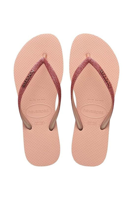 Шлепанцы SLIM GLITTER II Havaianas, розовый шлепанцы slim glitter havaianas цвет pink lemonade