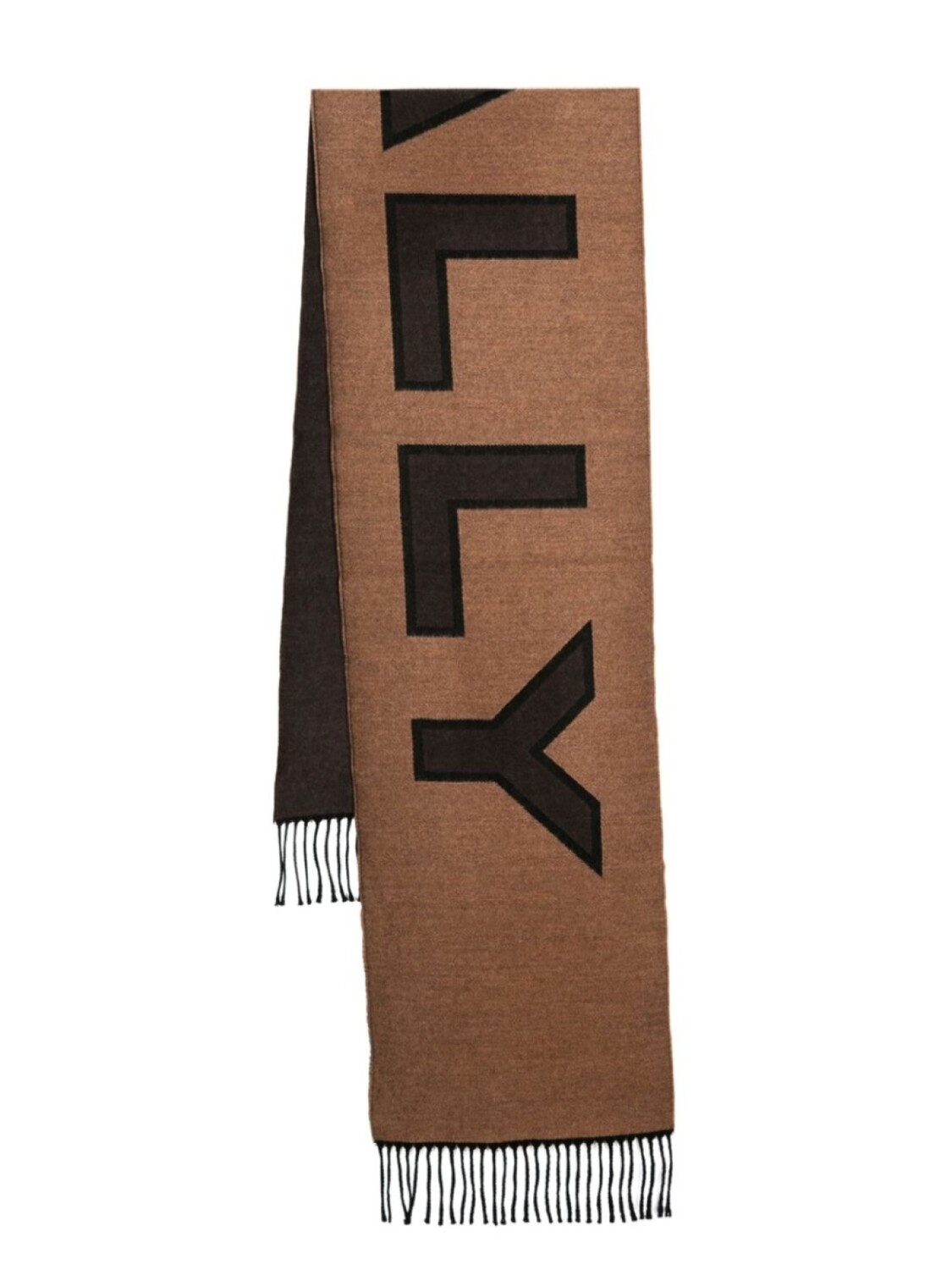 

Bally шарф с жаккардовым логотипом, коричневый