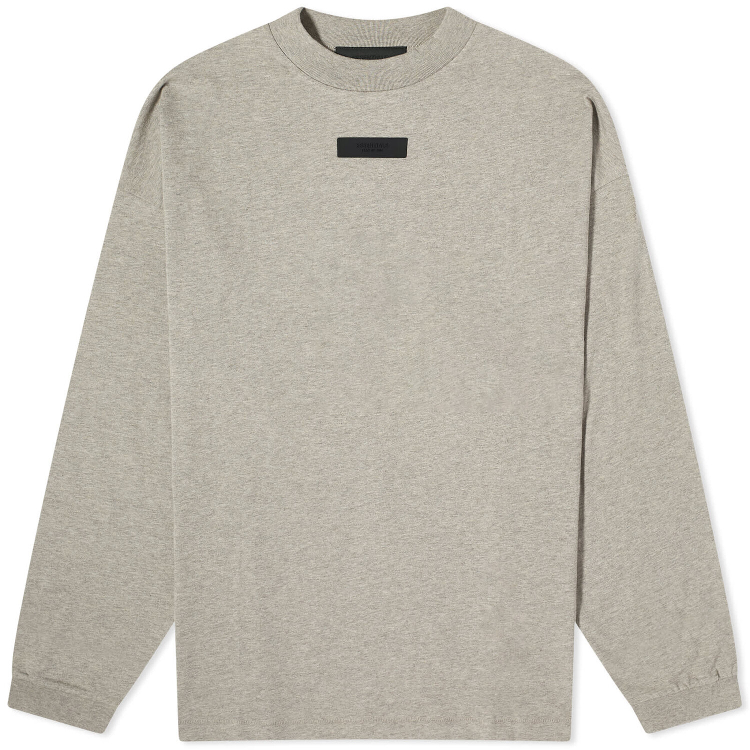 

Футболка Fear Of God Essentials Spring Tab Long Sleeve, цвет Dark Heather Oatmeal