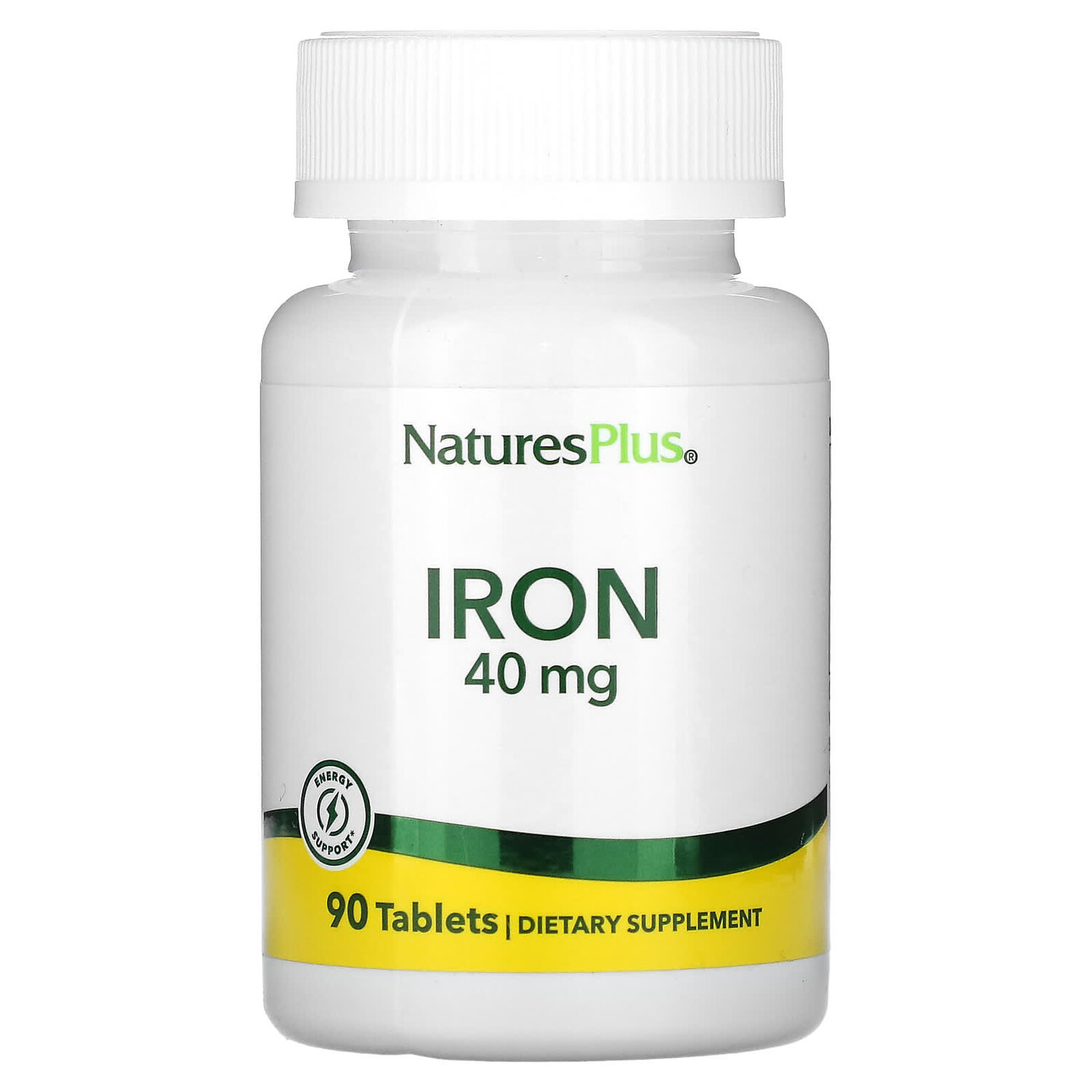

Железо, 40 мг, 90 таблеток, NaturesPlus