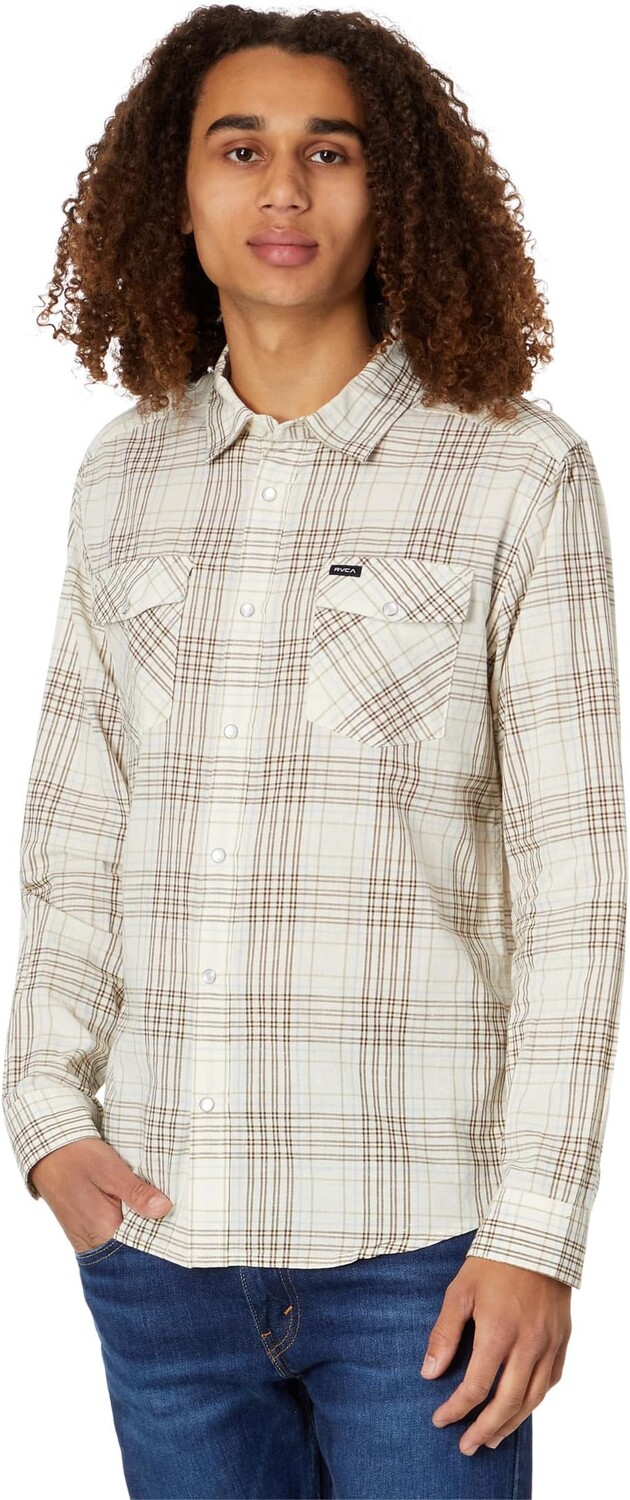 

Рубашка Neps Plaid Long Sleeve Flannel RVCA, цвет Natural