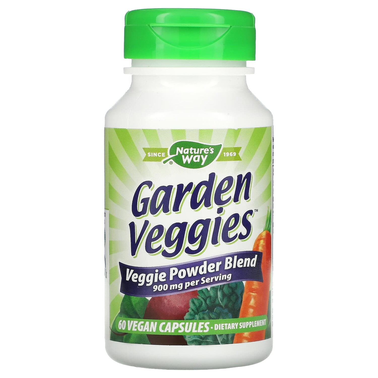 

Garden Veggies, 60 веганских капсул, Nature's Way
