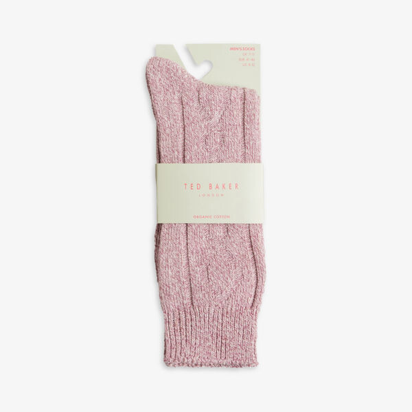 

Походные носки косой вязки из смесового хлопка Ted Baker, розовый
