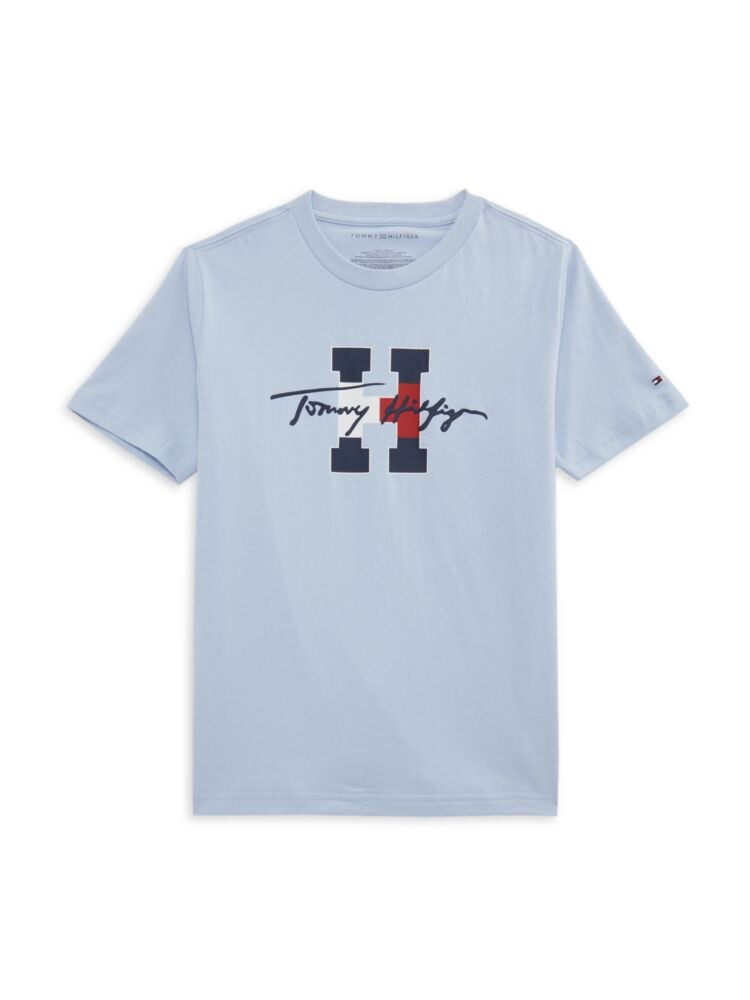 

Футболка с логотипом для мальчиков Tommy Hilfiger, синий