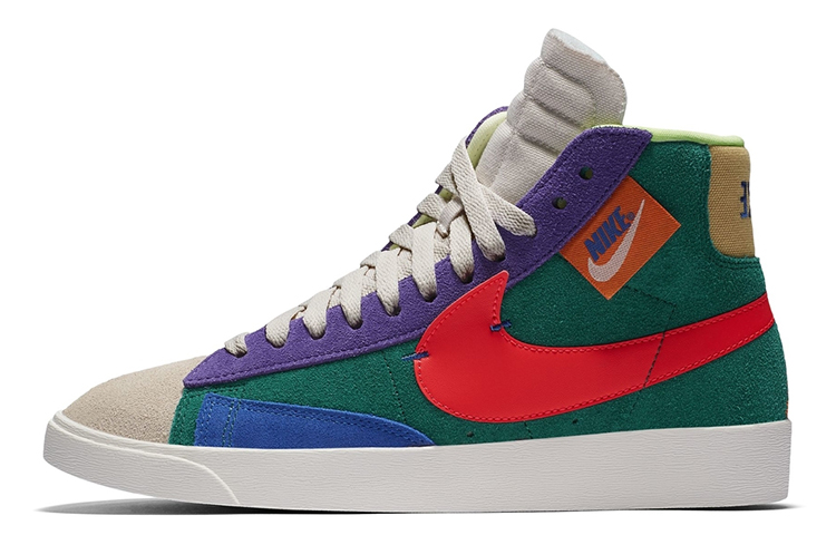 

Женские туфли для скейтбординга Nike Blazer Mid Rebel, разноцветные