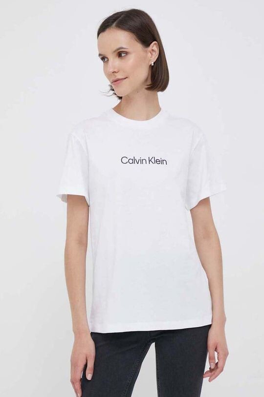 

Хлопковая футболка Calvin Klein, белый