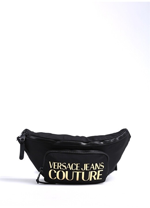 

Мужская поясная сумка черно-золотого цвета Versace Jeans Couture