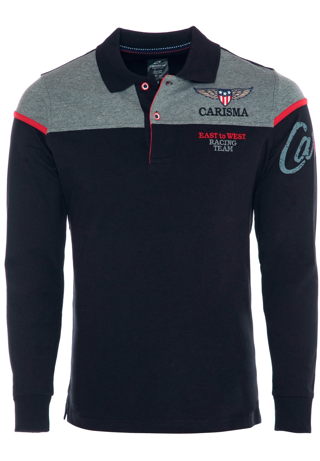 Поло Mit Stickerei Racing Team CARISMA, цвет schwarz свитер rundhals mit logopatch carisma цвет schwarz