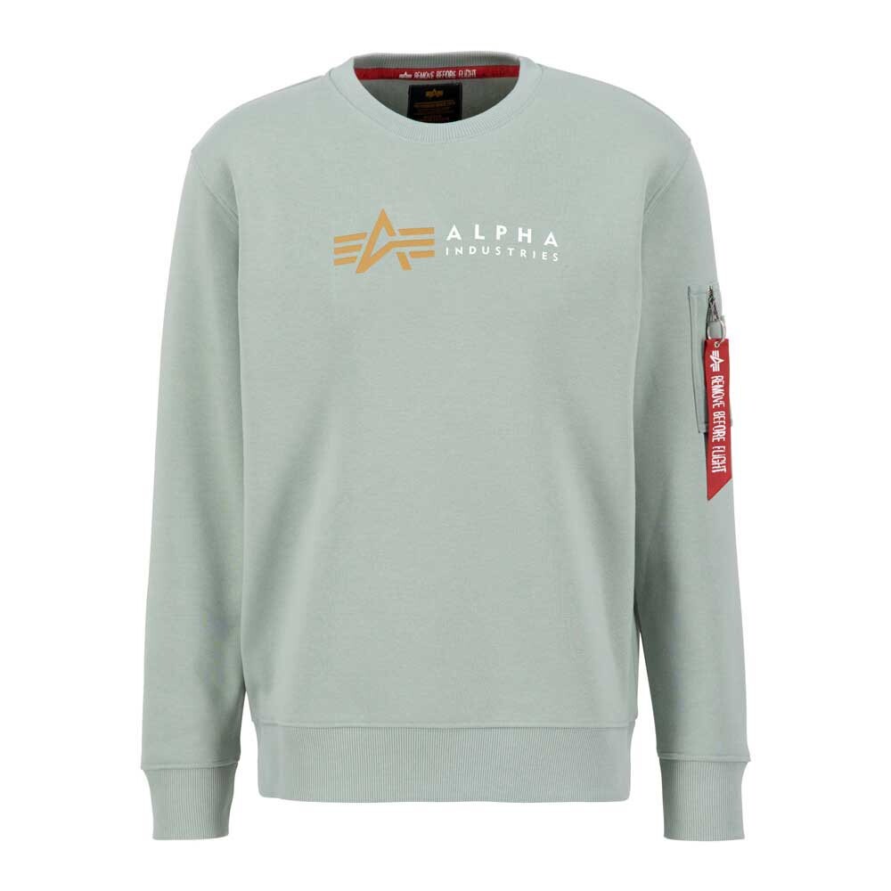 

Толстовка Alpha Industries Alpha Label, зеленый