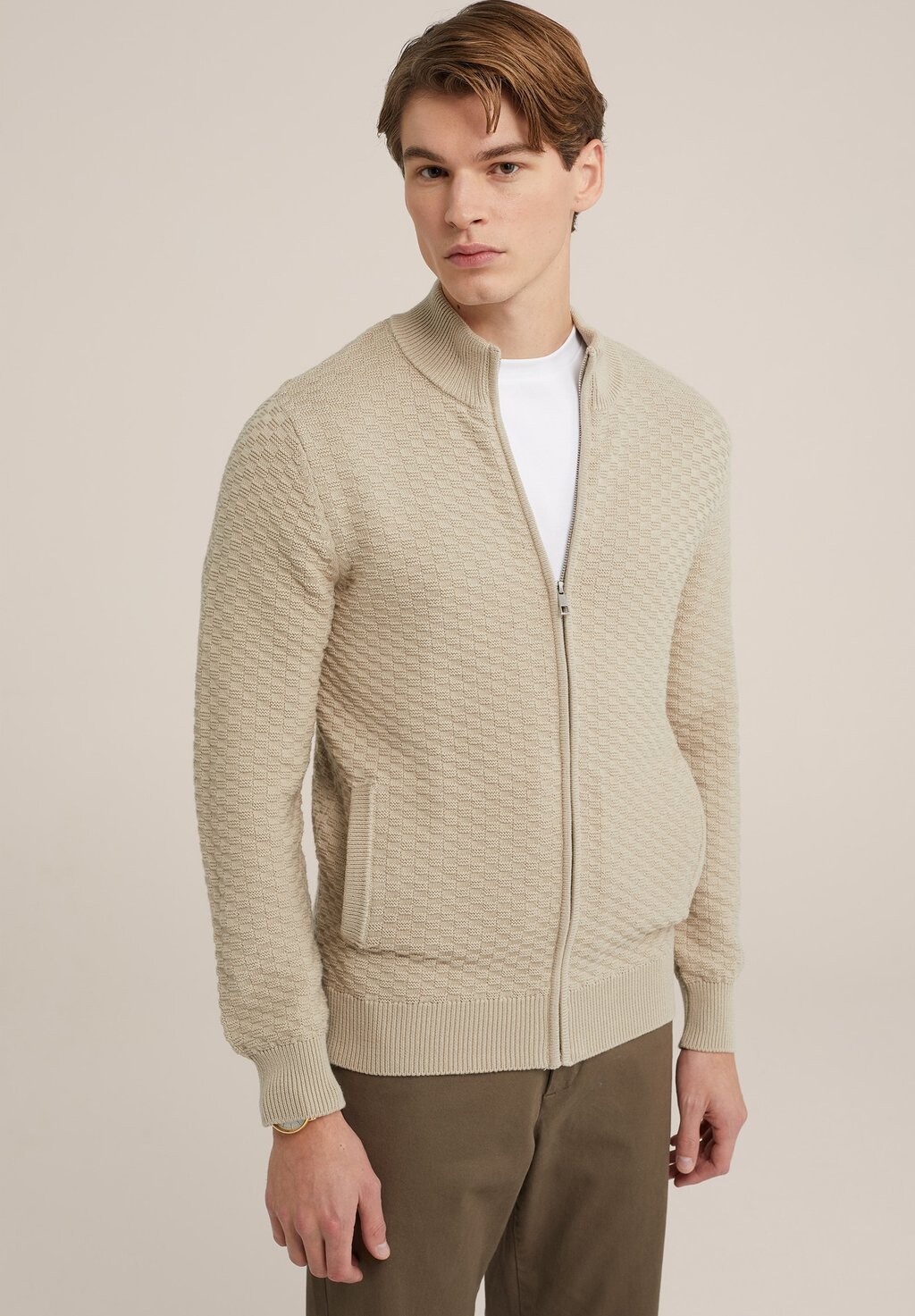 

Кардиган WE Fashion, бежевый