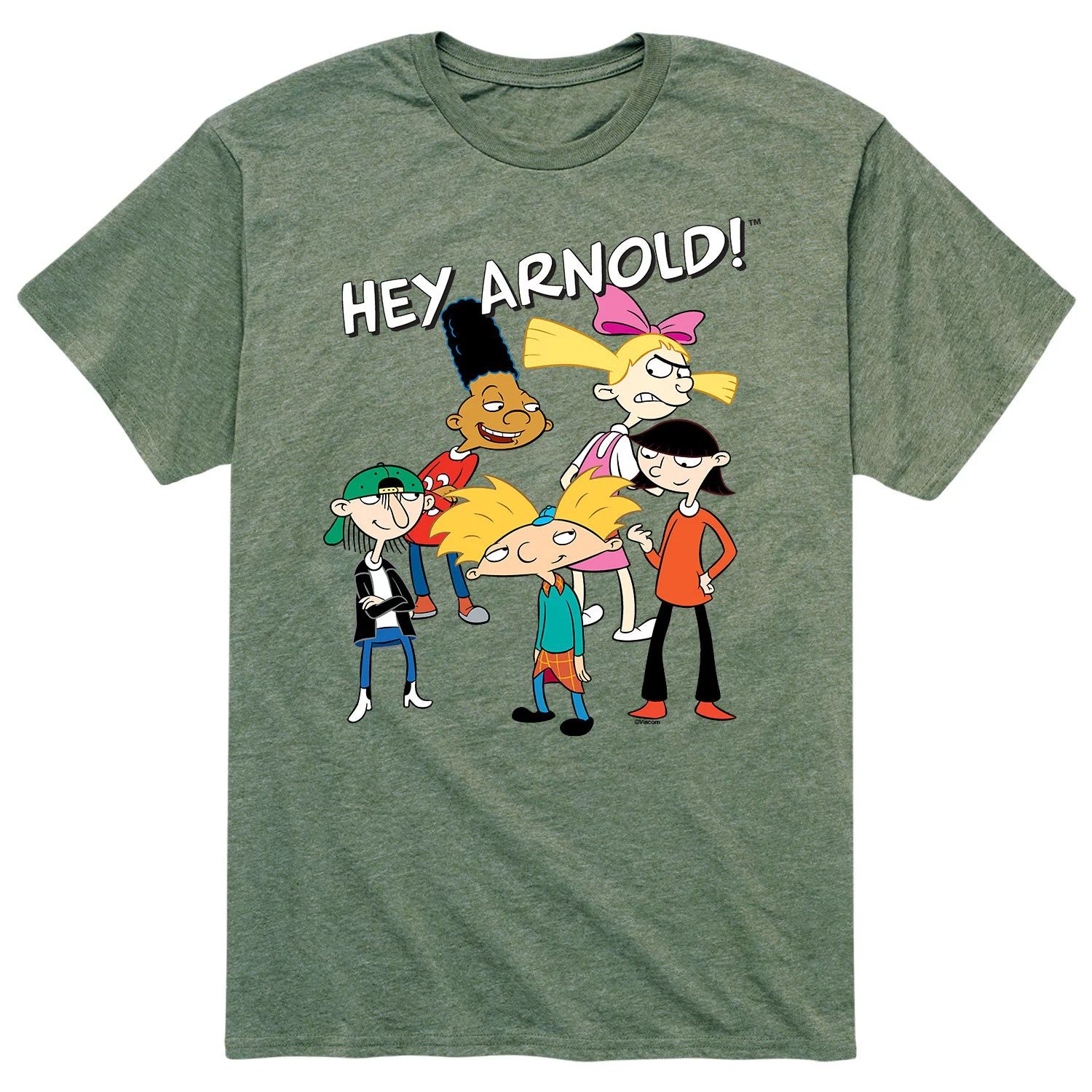 Мужской «Эй, Арнольд!» Футболка для группового снимка Licensed Character