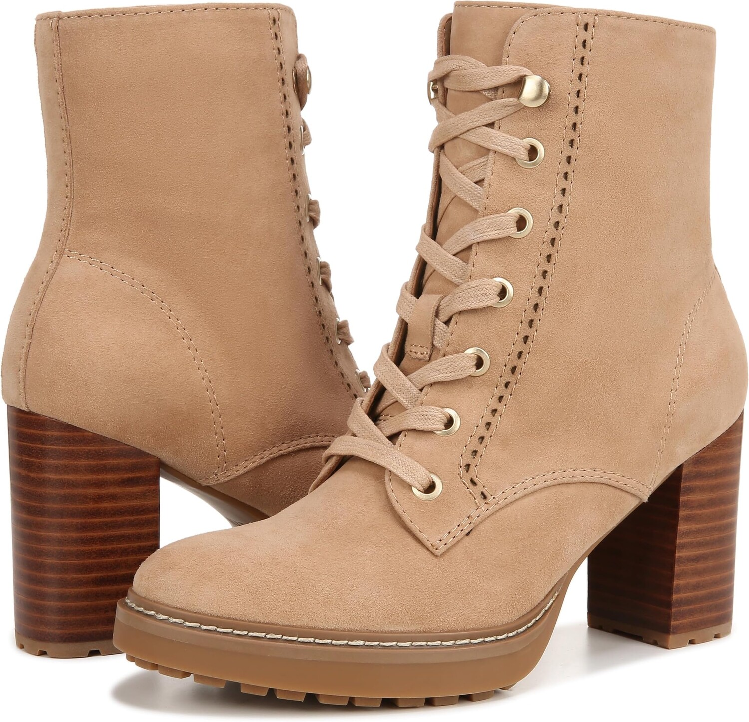 

Ботинки на шнуровке Callie Naturalizer, цвет Tan Suede Leather