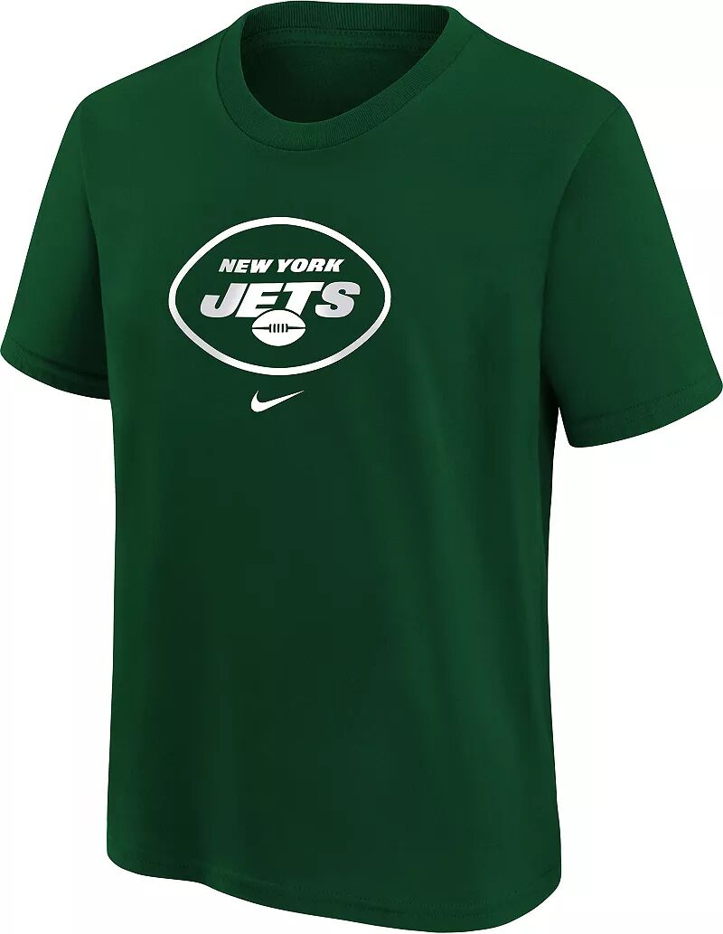 

Зеленая хлопковая футболка с логотипом Nike Youth New York Jets