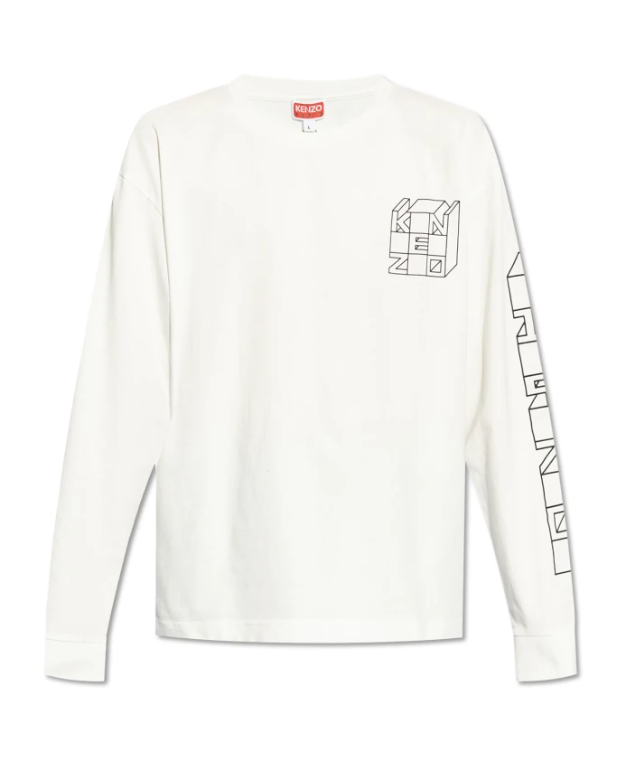 

Футболка с длинным рукавом Kenzo, белый