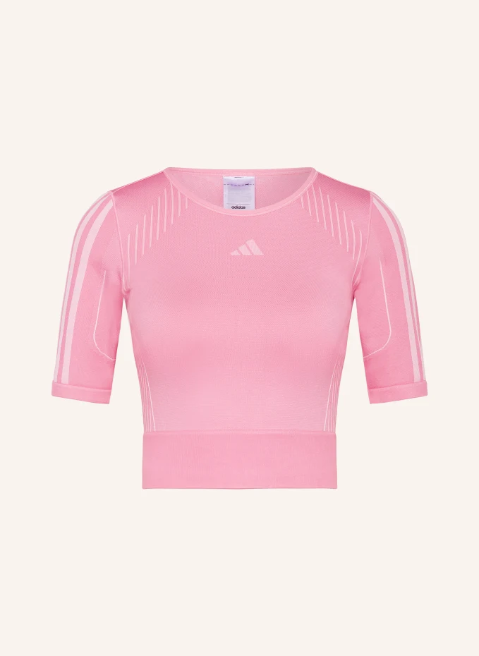 Укороченная рубашка Adidas, розовый