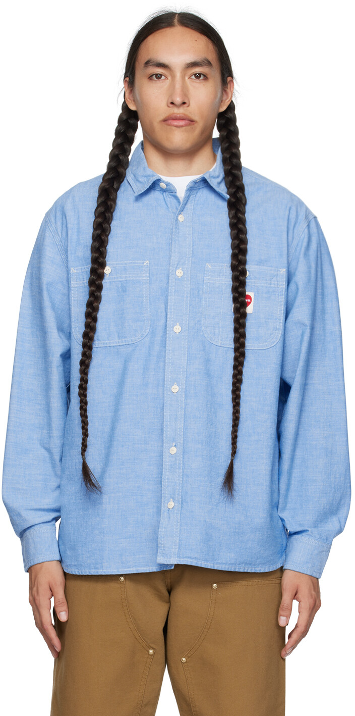 

Синяя рубашка с сердечком Carhartt Work In Progress
