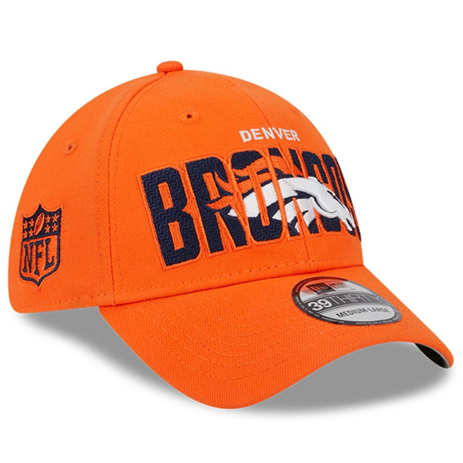 

Мужская гибкая кепка New Era Orange Denver Broncos 2023 NFL Draft 39THIRTY