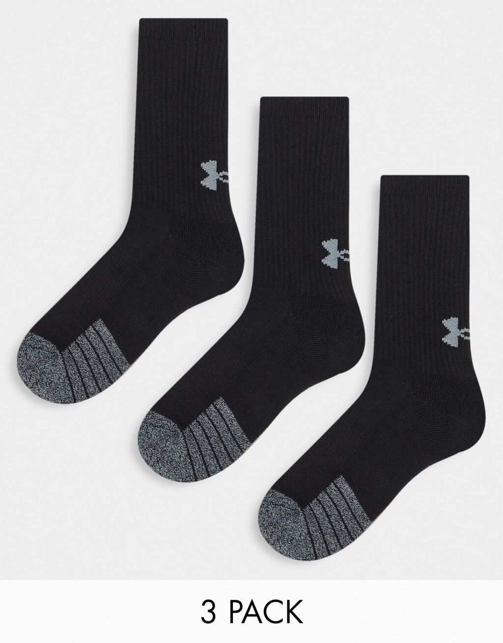 

Комплект из трех черных носков Under Armour Heatgear