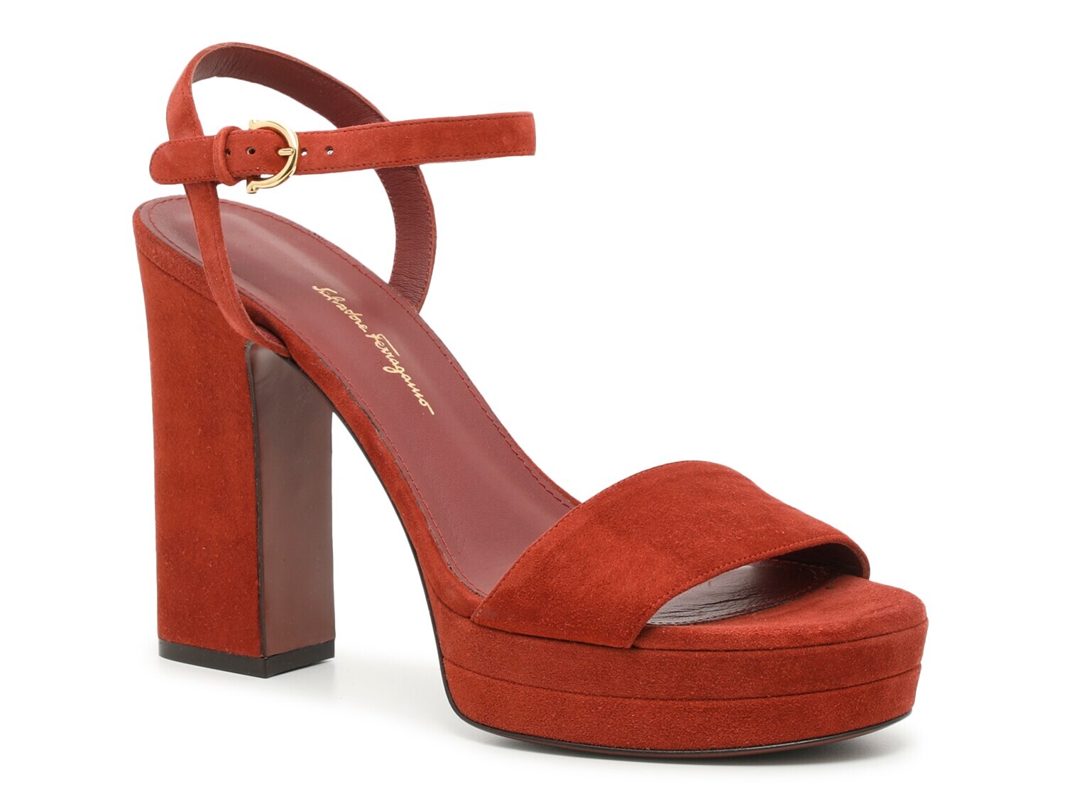 

Сандалии Salvatore Ferragamo Trento на платформе, красный