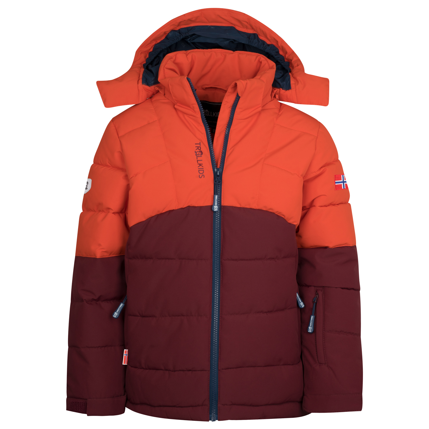 Зимняя куртка Trollkids Kid's Gryllefjord, цвет Burnt Orange/Chestnut/Mystic Blue сноубордическая куртка ziener цвет burnt orange