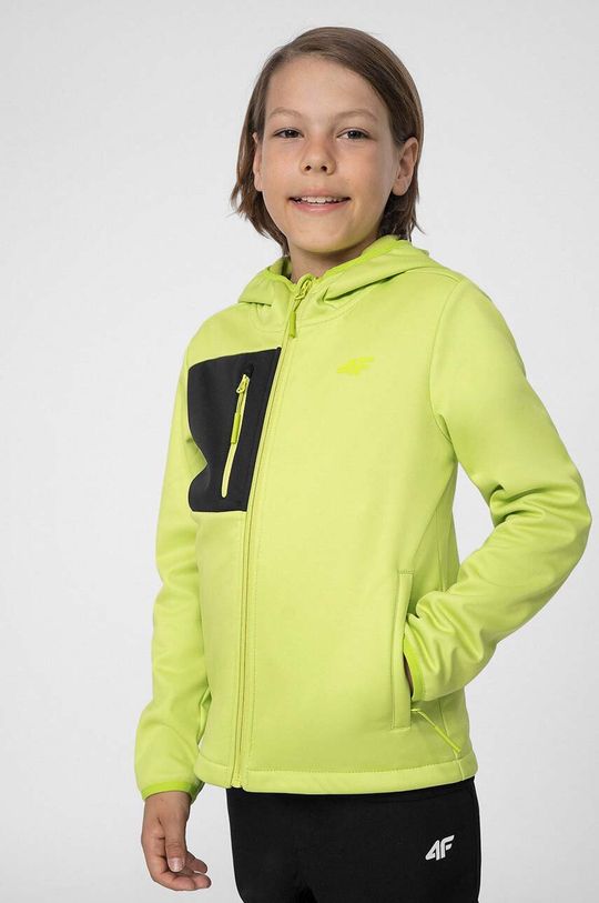4F детская куртка, зеленый беговая куртка 4f зеленый