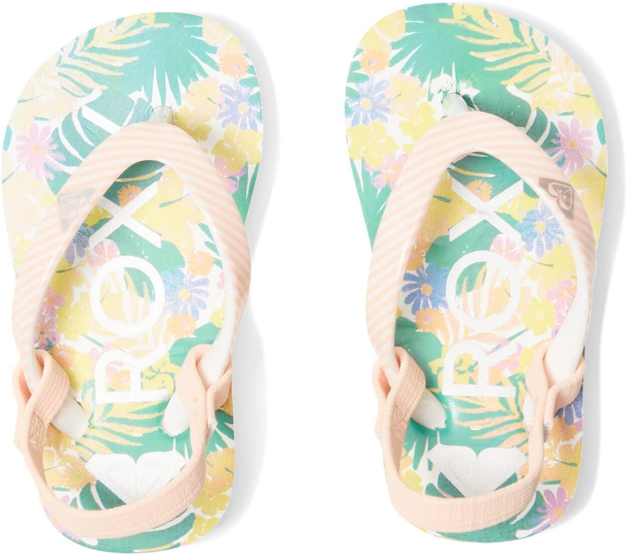 

Шлепанцы Pebbles VI Roxy, цвет White/Crazy Pink/Floral Print
