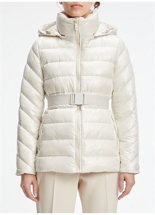 

Нормальная белая женская куртка Calvin Klein, Белый