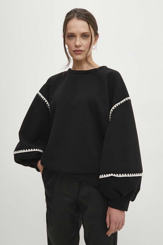 

Хлопковая толстовка Answear Lab, черный