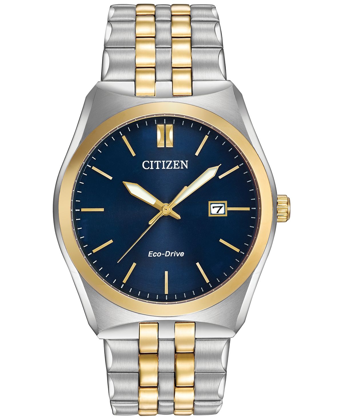 Мужские двухцветные часы Eco-Drive с браслетом из нержавеющей стали, 40 мм, BM7334-58L Citizen часы citizen bm7334 58e
