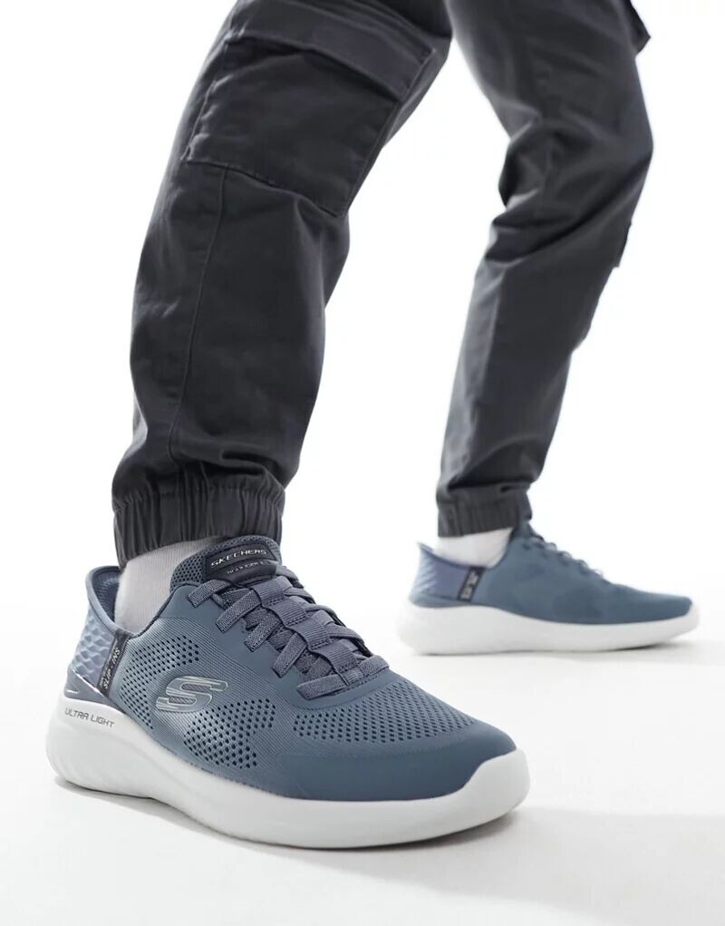 bounder knit Кроссовки Skechers Bounder 2.0 Emerged (синий)