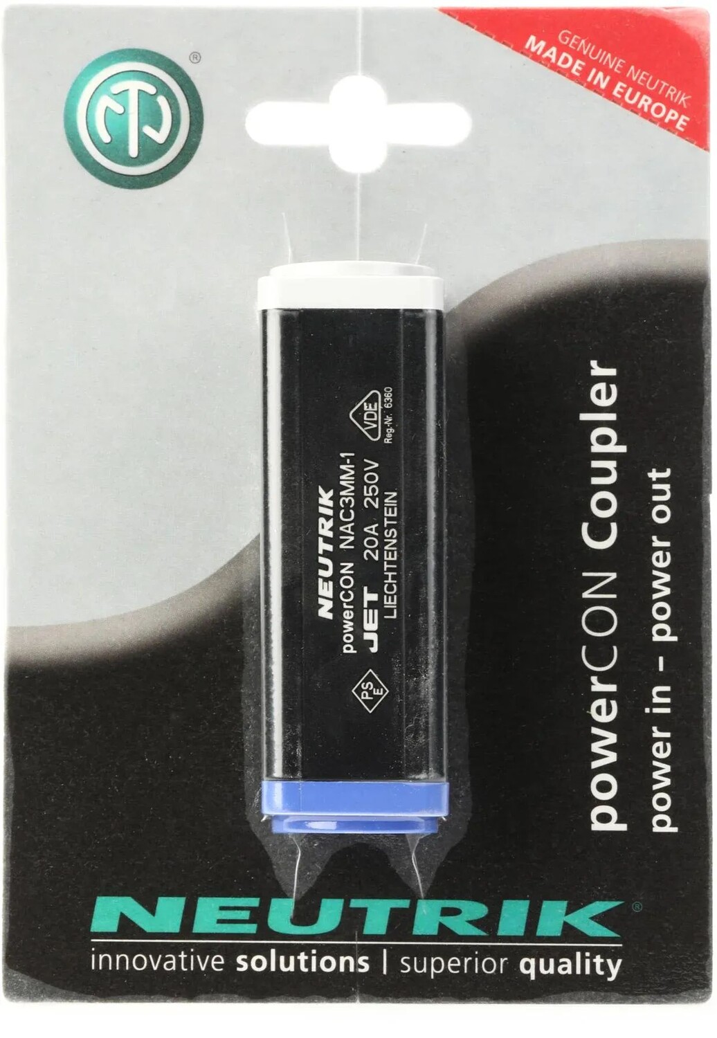 

Neutrik NAC3MM-1 Переходник powerCON NAC3MPA на NAC3MPB